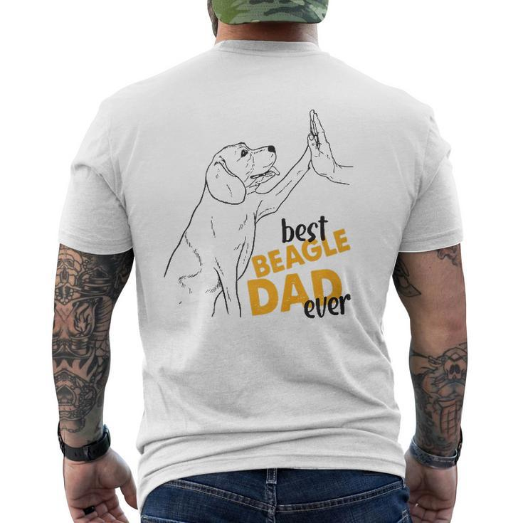 Mens Best Beagle Dad Ever Beagle For Men Beagle Daddy Mens Back Print T-shirt