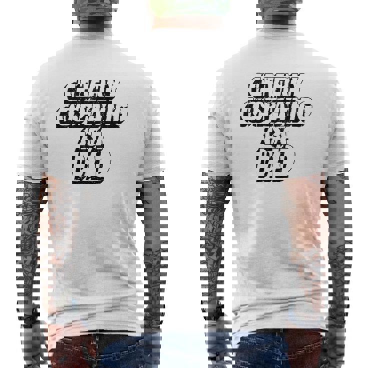 Mens Clevery Cosplaying As A Dad Comic Con Dad Mens Back Print T-shirt