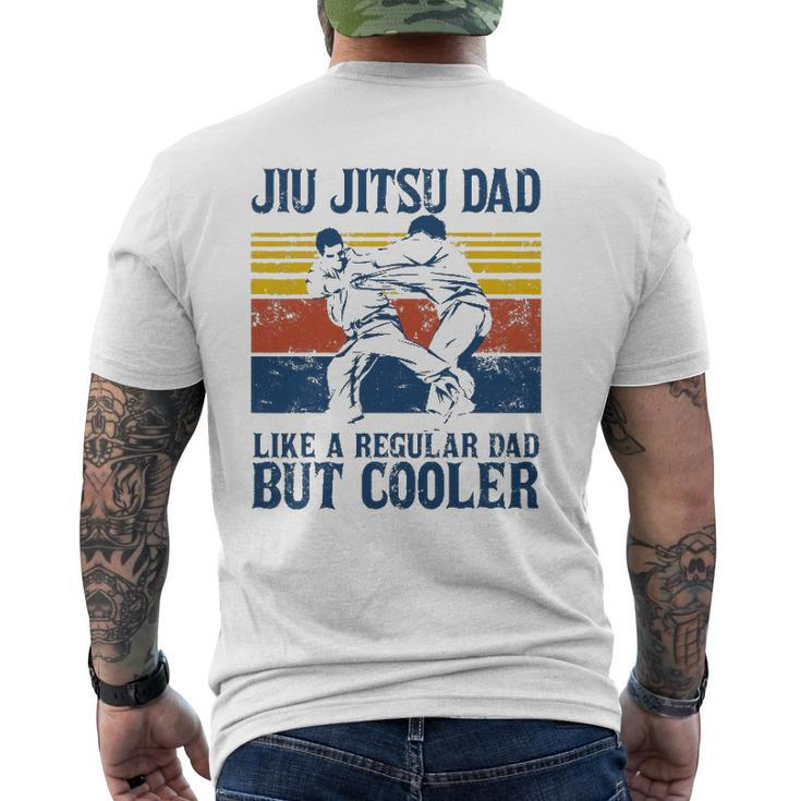 Mens Father’S Day Jiu Jitsu Dad Training Father Vintage Mens Back Print T-shirt