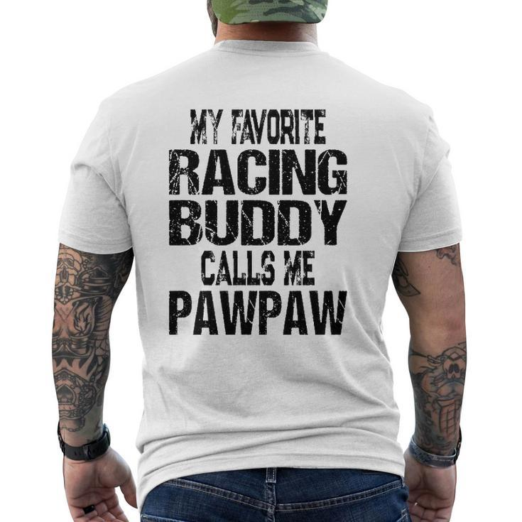 Mens Mens Racing Quote Retro Pawpaw Grandpa Race Fan Mens Back Print T-shirt