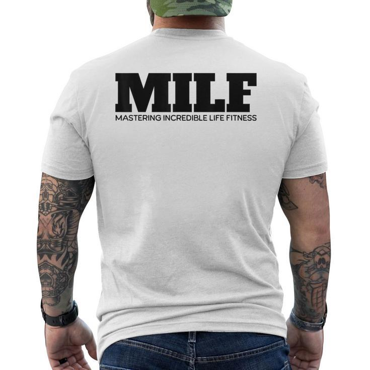Milf Definition Gym Quote Men's T-shirt Back Print