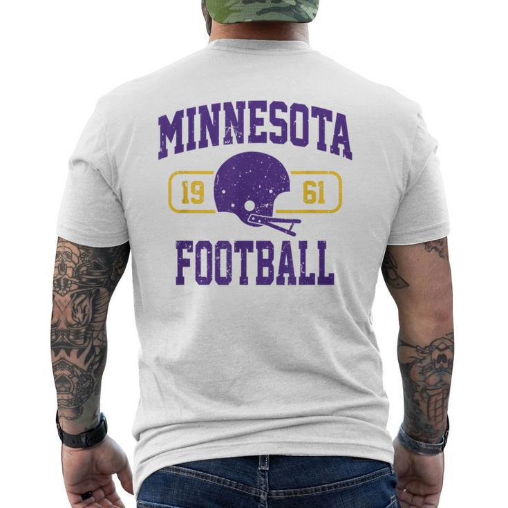 Minnesota Football Athletic Vintage Sports Team Fan Men's T-shirt Back Print