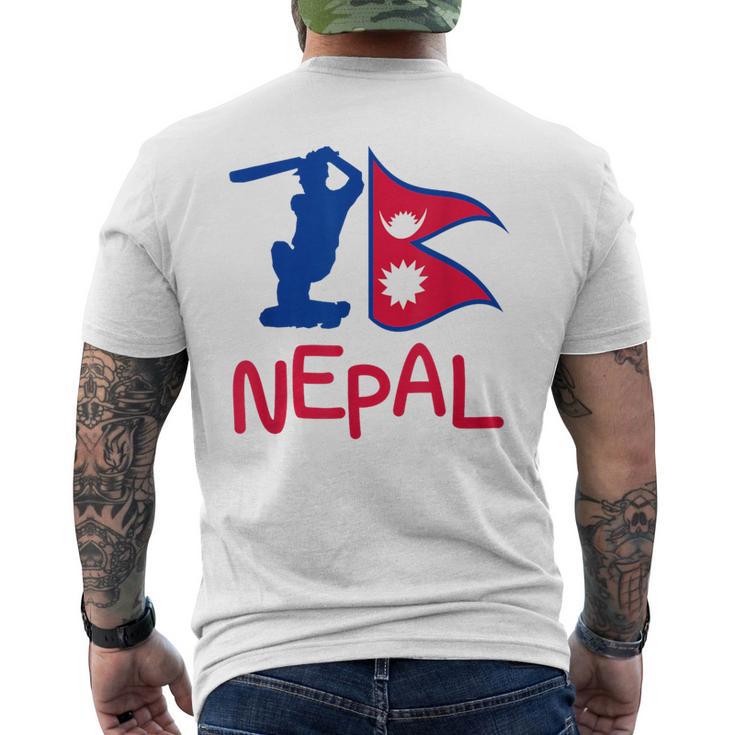 Nepal Cricket Jersey 2024 Cricket Flag Of Nepal Men s T shirt Back Print Thegiftio UK