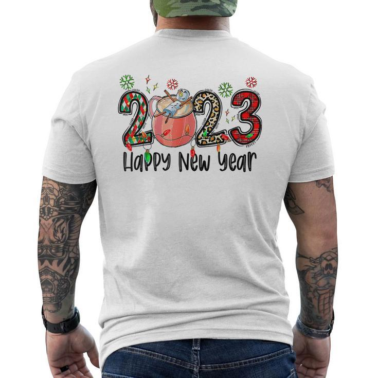 New Years Eve Party Supplies 2023 Happy New Year Mens Back Print T-shirt