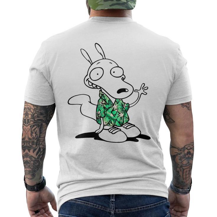 Nickelodeon Rocko's Modern Life Hawaiian Men's T-shirt Back Print