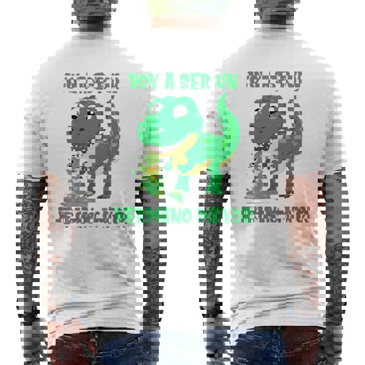 Niñosoy A Ser Un Hermano Mayor Dinosaurio Con Huevo Idea Dino Camiseta Hombre Estampado Espalda