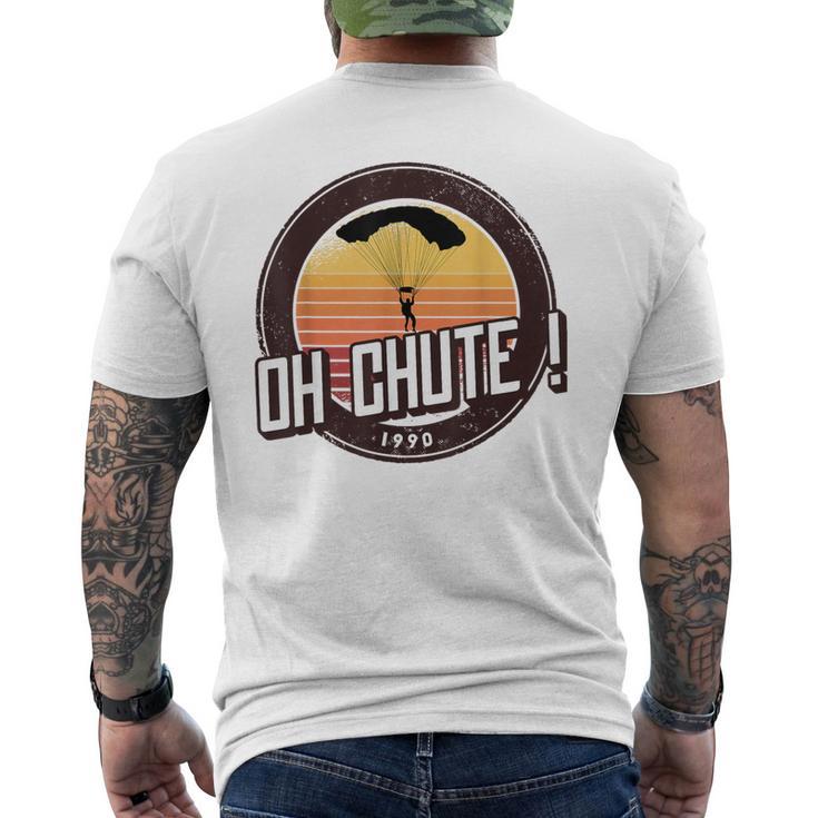 Oh Chute Vintage Parachute Men's T-shirt Back Print