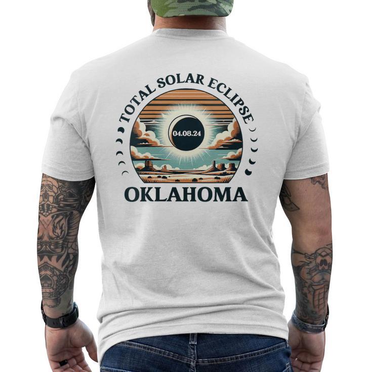 Oklahoma Eclipse 40824 America Total Solar Eclipse 2024 Men's T-shirt Back Print