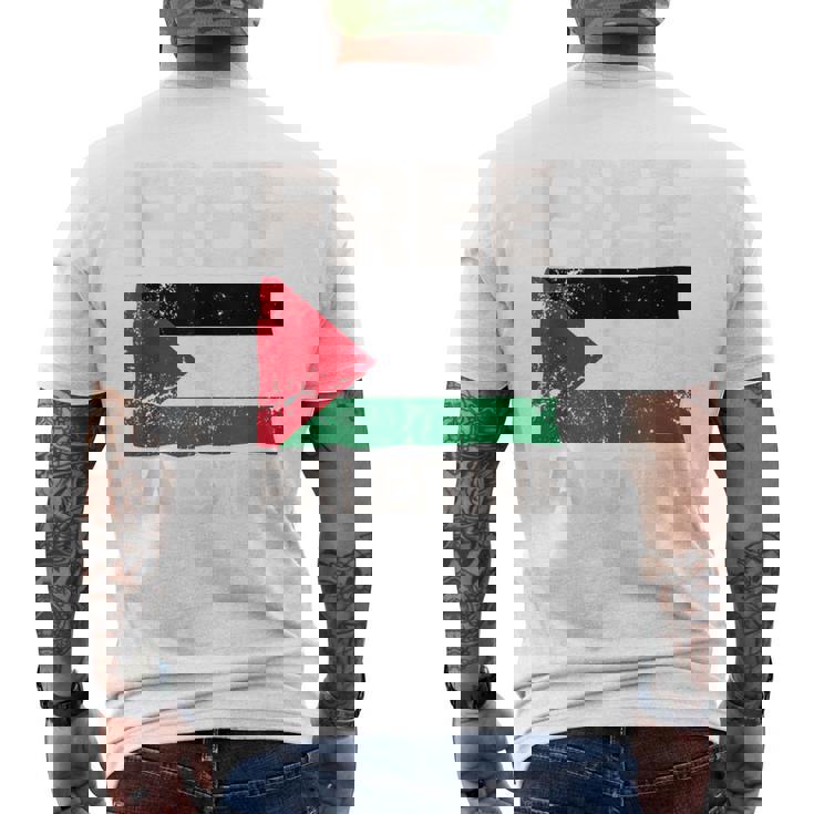 Palestina Libre Gaza Libre Sin Mangas Camiseta Hombre Estampado Espalda
