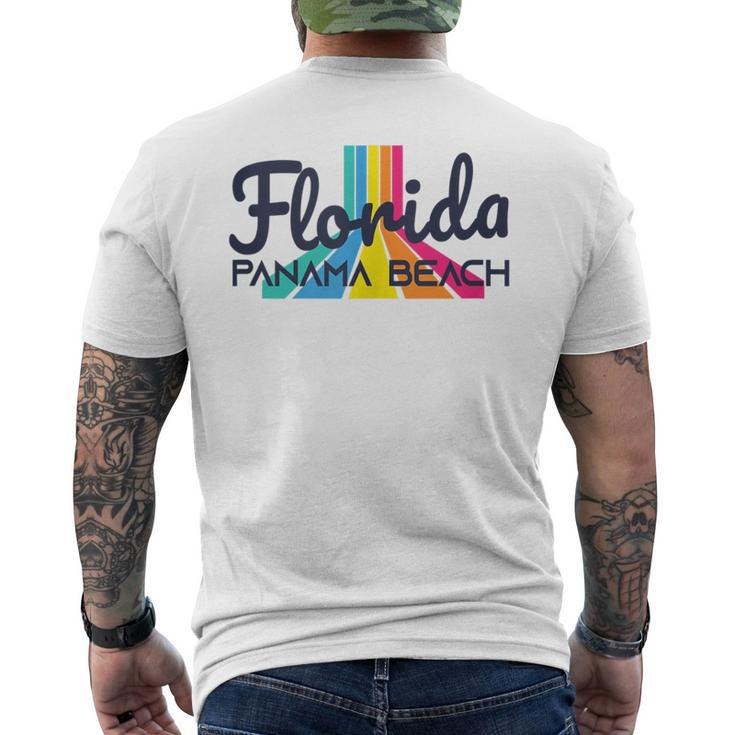 Panama Beach Fl Surf Culture Retro Panama Salt Beach Florida Men's T-shirt Back Print