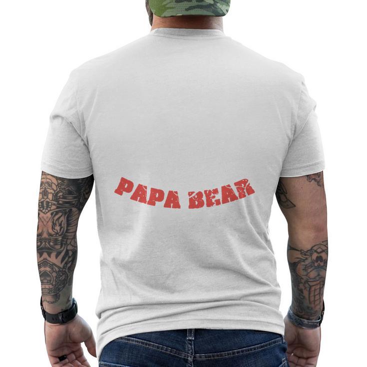 Papa Bär König Dad Stolzer Daddy Familie Legende Mann T-Shirt mit Rückendruck