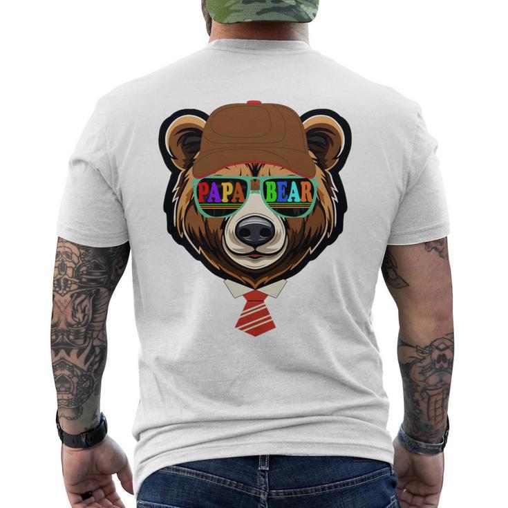 Papa Bär Papaatertagsgeschenk Für Papa Spruch Lustig T-Shirt mit Rückendruck