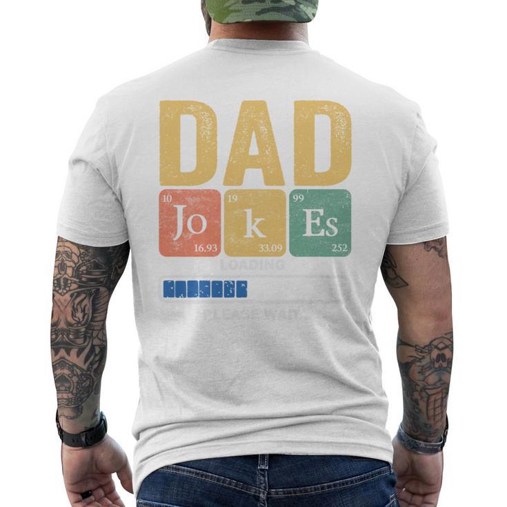 Papa- Papa Witze Loading Regelmäßigatertag T-Shirt mit Rückendruck