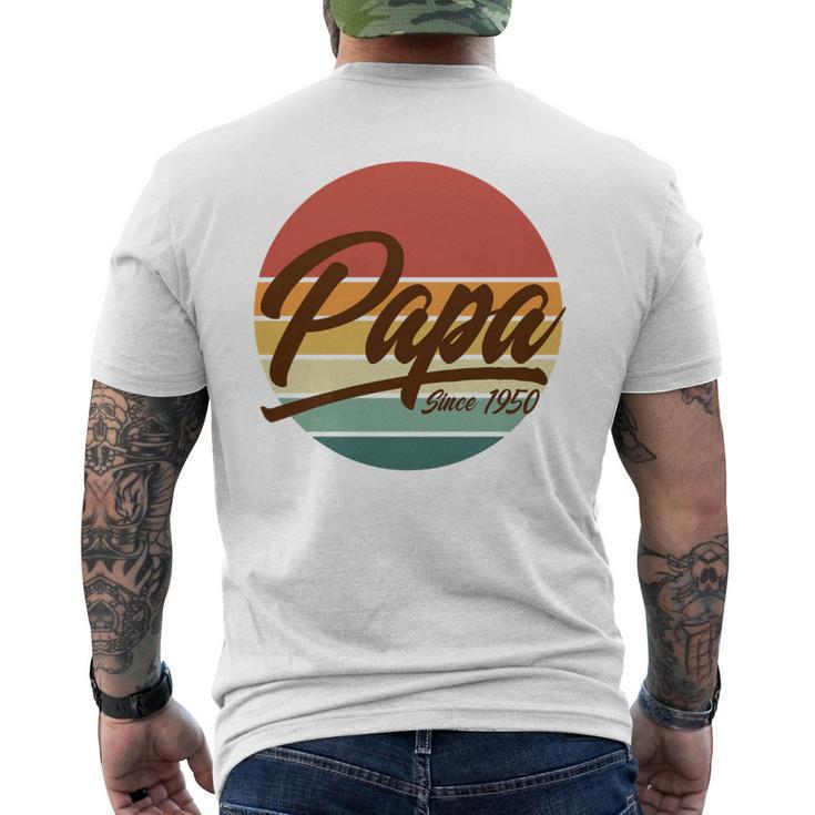 Papa Seit 1951 70 Geburtstag 70 Jahre Alt Papa T-Shirt mit Rückendruck