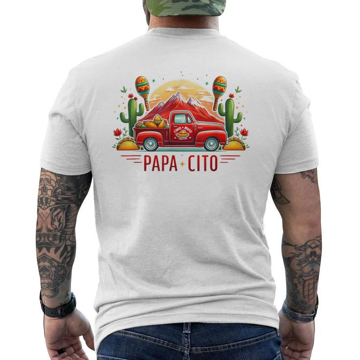 Papacito Dad Taco Car For Cinco De Mayo And Father's Day Men's T-shirt Back Print