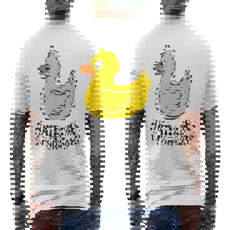Pato De Goma Espíritu Animal Pato Camiseta Hombre Estampado Espalda