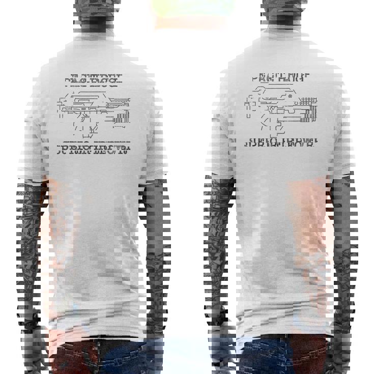 Peace Through Superior Firepower Shirt Funny Oxymoron Tee Peace Through Superior Firepower Shirt Funny Oxymoron Tee