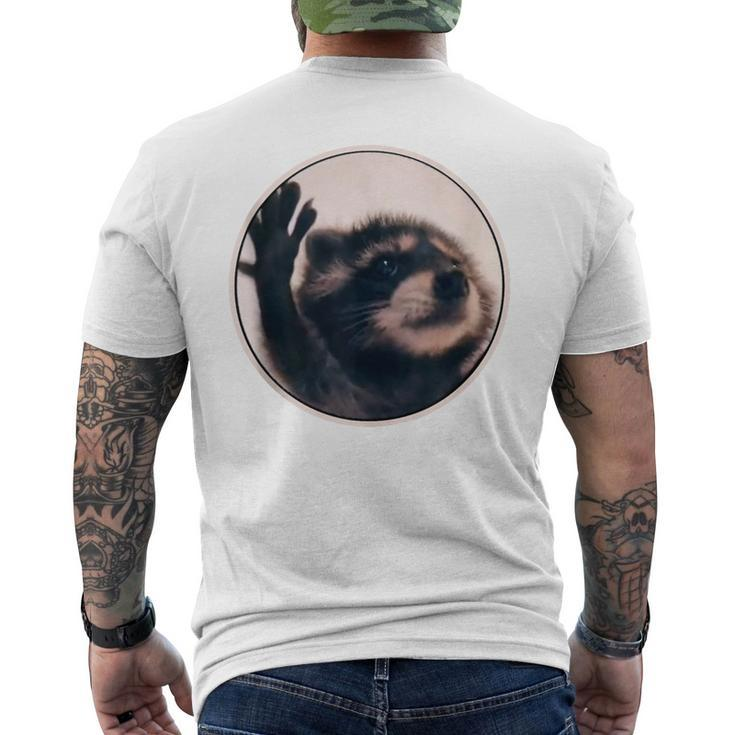 Pedro Raccoon Dancing Popular Internet Meme Mapache Dance Men's T-shirt Back Print