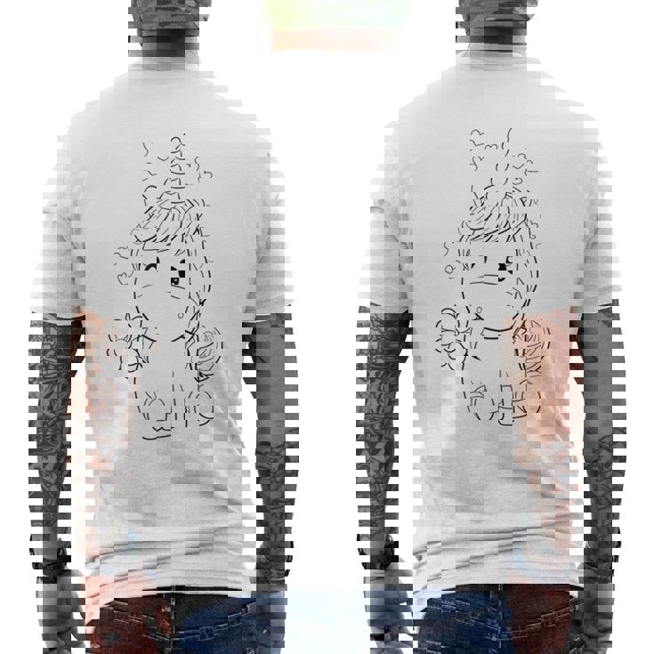 A Peindre Ou Colorier Pour Enfants Idee Cadeau T-shirt imprimé au dos