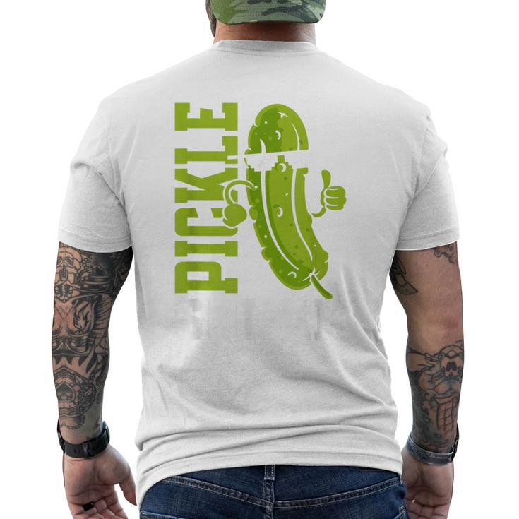 Pickle Squad Cucumber Men's T-shirt Back Print