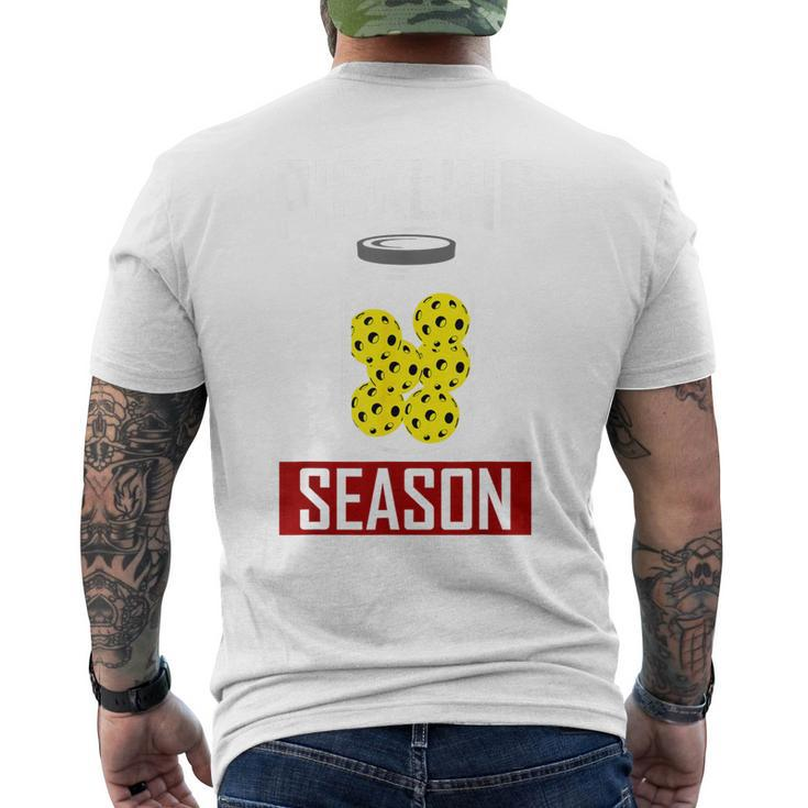 Pickling Season Pickle Jar Pickleball Player Men's T-shirt Back Print