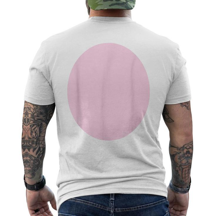 Pig In A Blanket Costume Pig Belly Pink Fur Piglet Farm Men's T-shirt Back Print