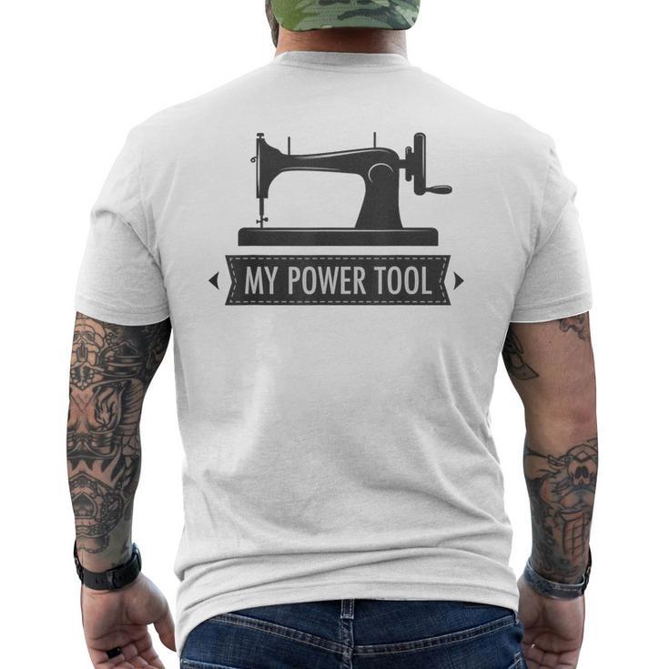 My Power Tool Sewing Machine In Light Colors Men's T-shirt Back Print