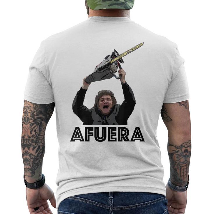 President Milei Afuera Men's T-shirt Back Print