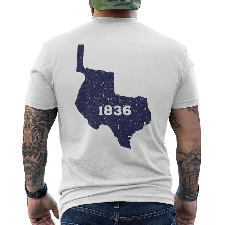 Republic Of Texas 1836 History Vintage Men's T-shirt Back Print