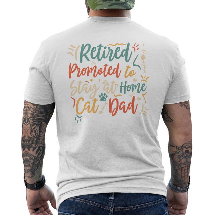 Retirement For Dad 2024 Retired Pet Cats Lover Men's T-shirt Back Print