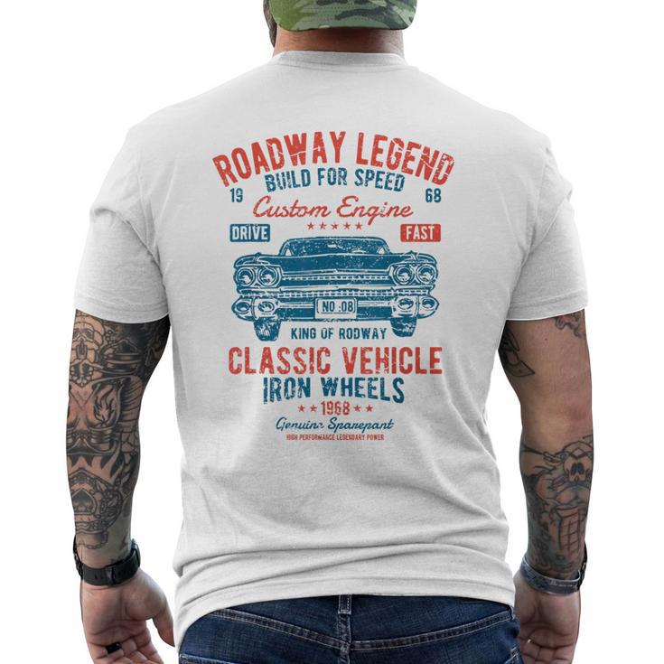 Retro Classic Car Stuff Vintage Cars Men's T-shirt Back Print