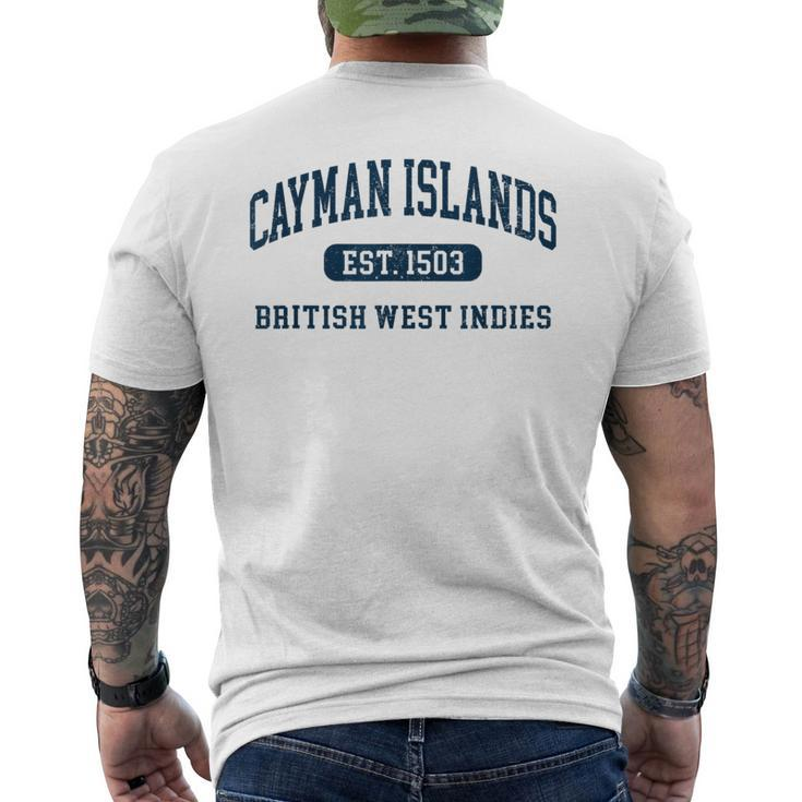 Retro Grand Cayman Islands 1503 Vintage Vacation Souvenir Men's T-shirt Back Print