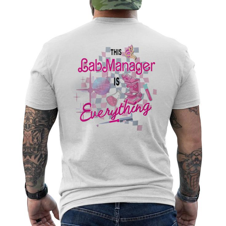 Retro This Lab Manager Is Everything Lab Week 2024 Men's T-shirt Back Print