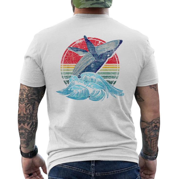 Retro Whale T-Shirt mit Rückendruck