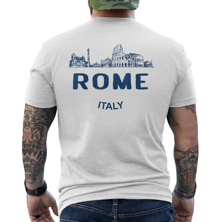 Rome Vintage Rome Travel Italy Souvenirs Men's T-shirt Back Print