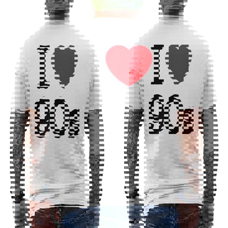 S De Regreso A Los 90 Diseño Gráficointage Retro I Love 90'S Camiseta Hombre Estampado Espalda