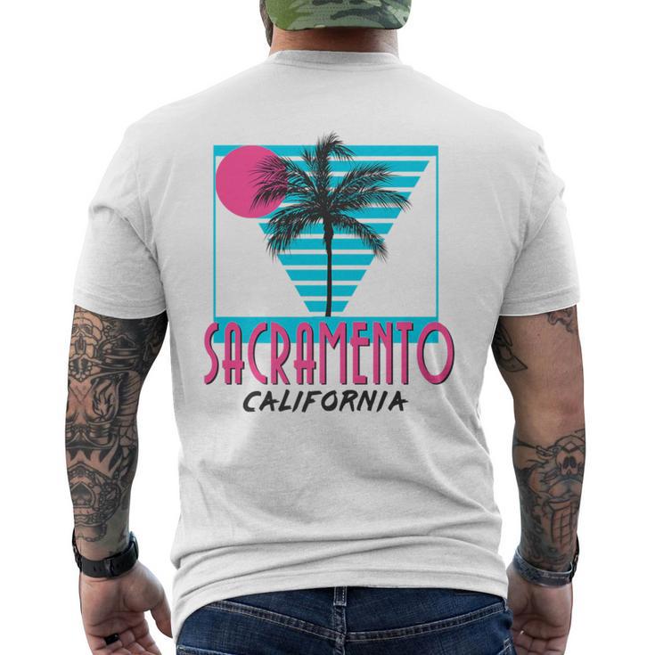 Sacramento California T Retro Ca Cool Men's T-shirt Back Print