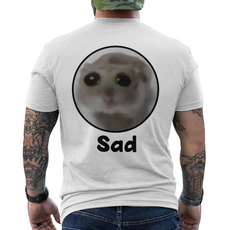 Sad Hamster T-Shirt mit Rückendruck
