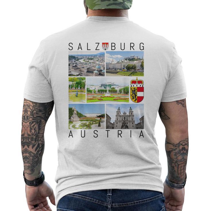 Salzburg Austria Mozart Classical Music Sound Sights Gallery Men's T-shirt Back Print