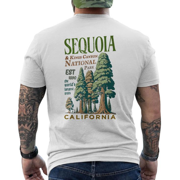 Sequoia Kings Canyon National Parks Men's T-shirt Back Print