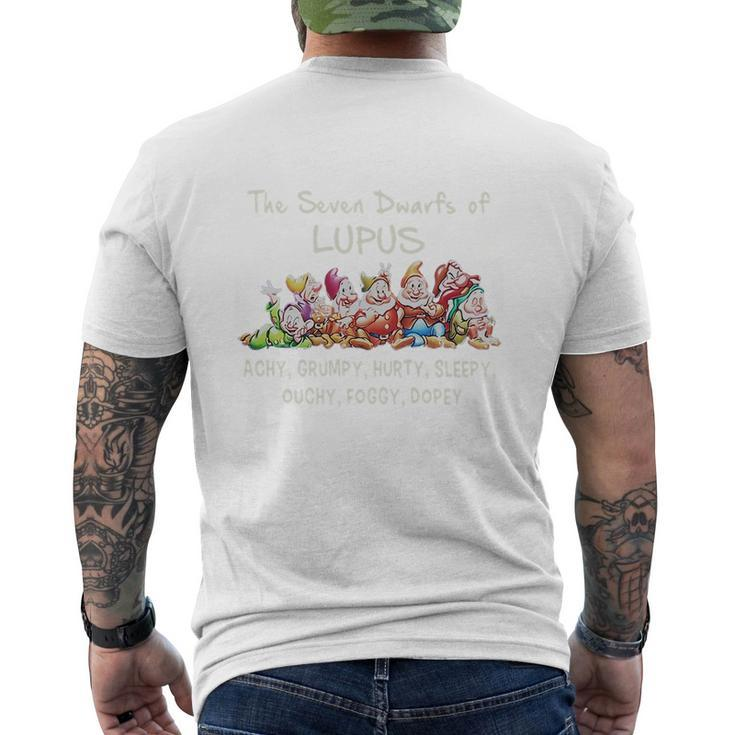 The Seven Dwarfs Of Lupus Achy Grumpy Hurty Sleepy Ouchy Foggy Dopey Shirt Mens Back Print T-shirt