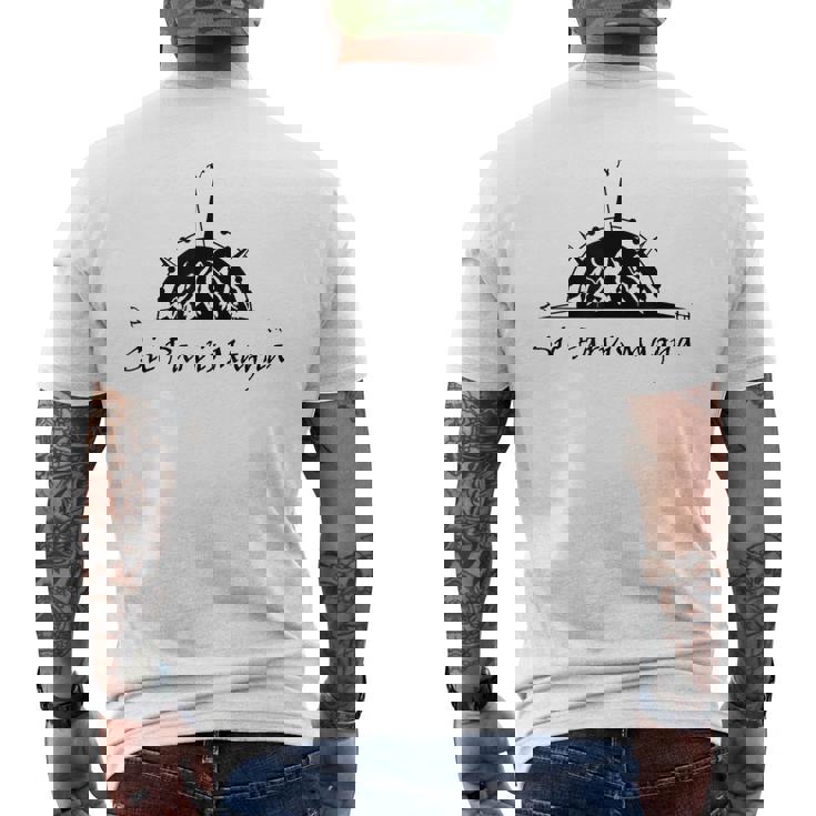 Sic Parvis Magna La Grandeza Latina Desde Pequeños Comienzos Camiseta Hombre Estampado Espalda