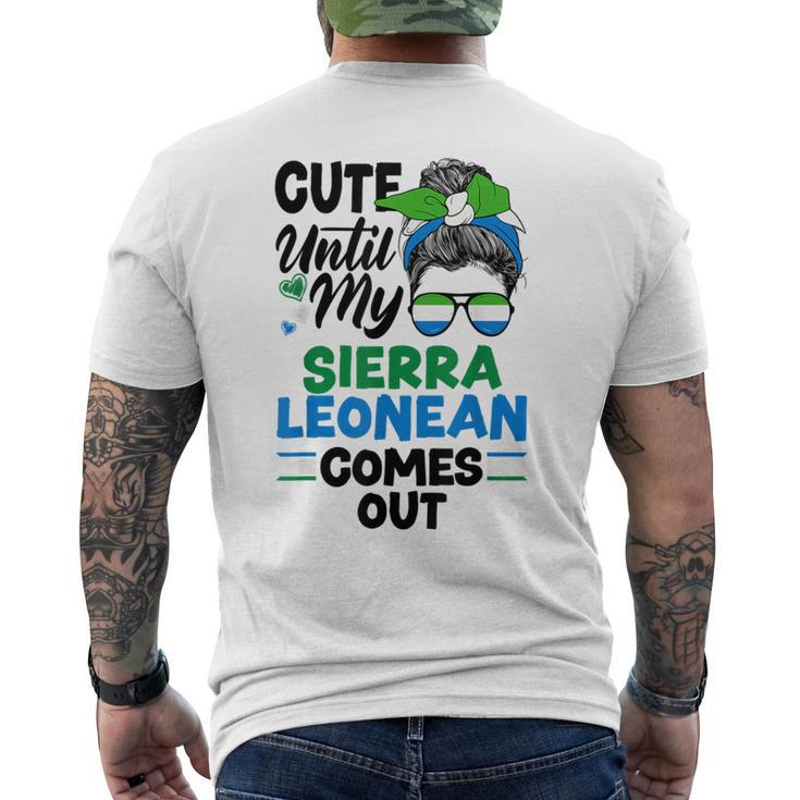 Sierra Leonean Sierre Leone Flag Men's T-shirt Back Print