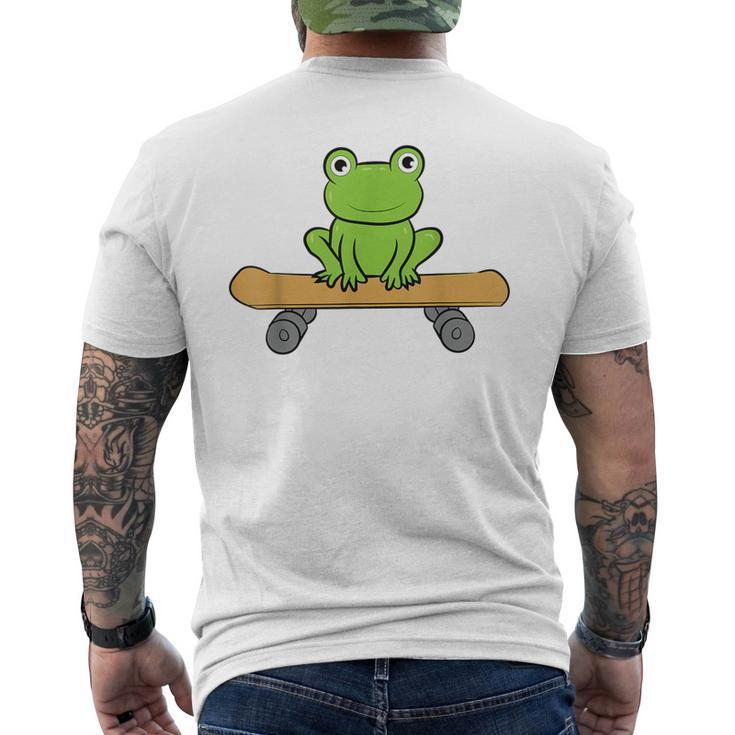 Skateboarding Frogs Skateboard Frogs Men's T-shirt Back Print
