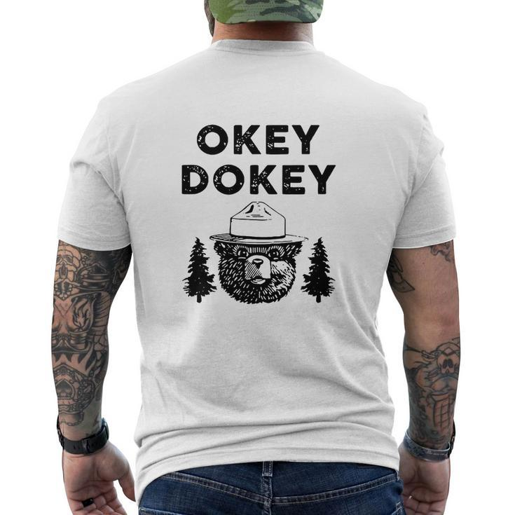 Smokey Bear Okey Dokey Mens Back Print T-shirt