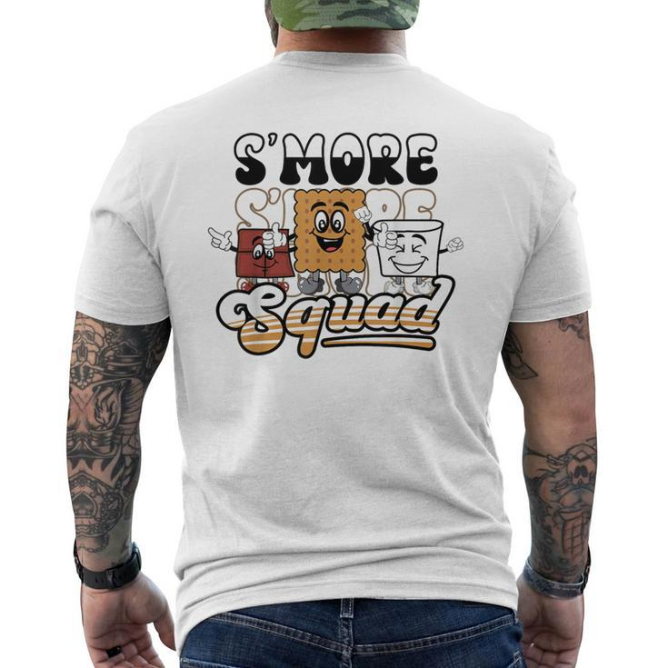 Smores Squad Marshmallow Camping Crew Campfire Matching Men's T-shirt Back Print