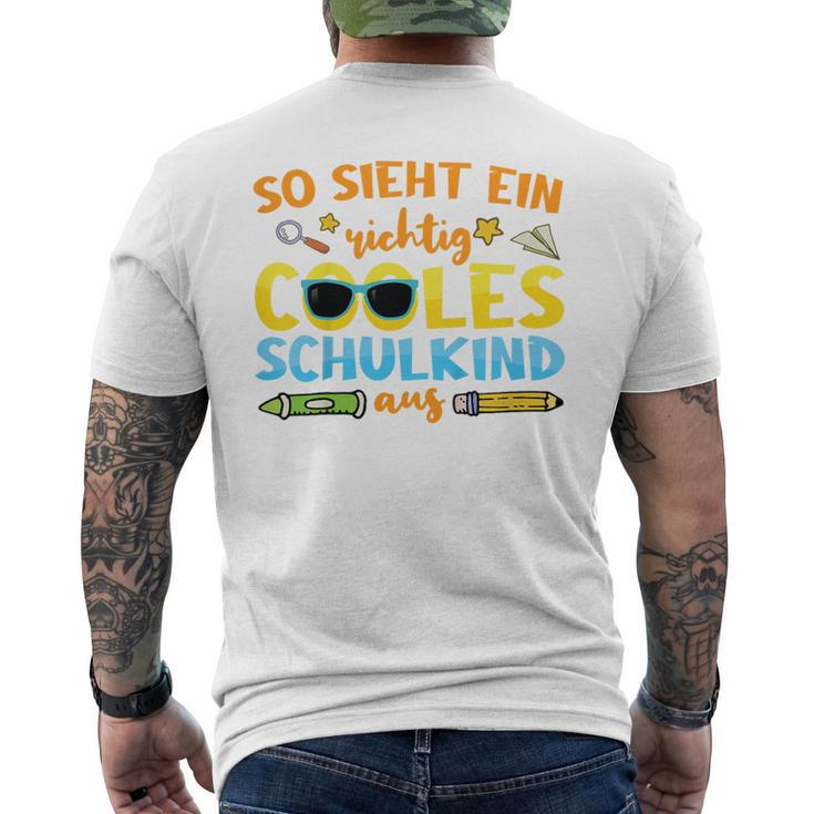 So Sieht Ein Richtig Cooles Schulkind Kurzärmliges Herren-T-Kurzärmliges Herren-T-Shirt, Spaßiges Design
