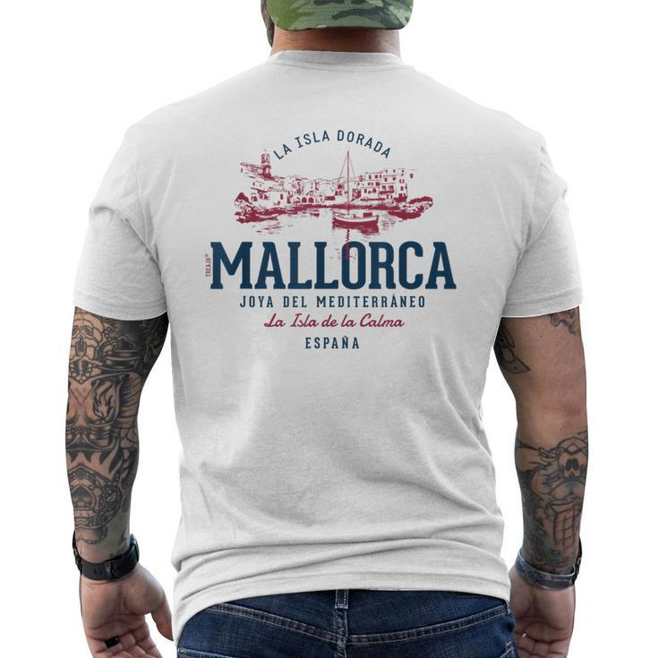 Spain Retro Styled Vintage Mallorca Men's T-shirt Back Print