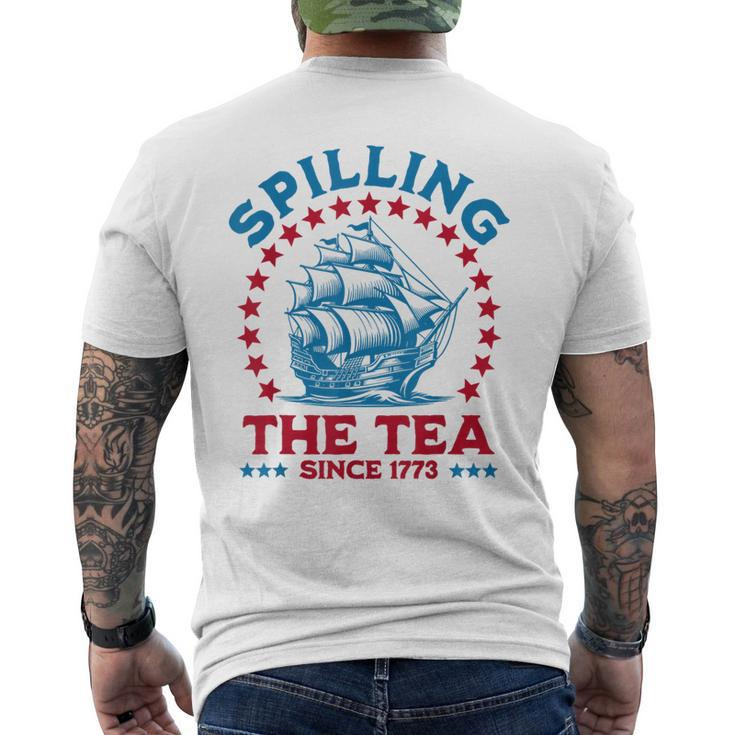 Spilling The Tea Since 1773 Men's T-shirt Back Print