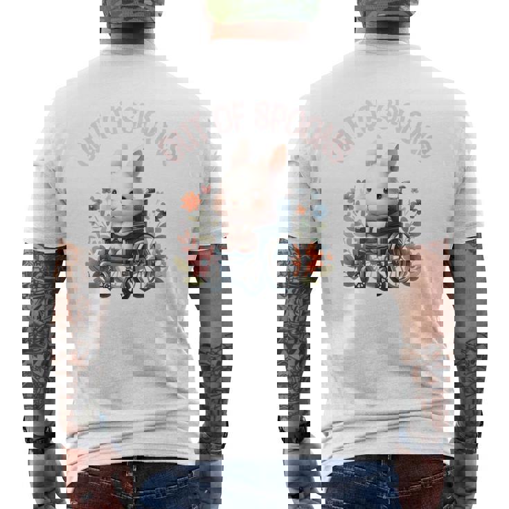 Out Of Spoons Chronic Pain Disability Awareness Cute Spoonie Men's T-shirt Back Print